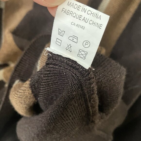 Scala Milano Italy Polo Sweater Mens L Grandpa Academia Wool Blend - Picture 5 of 8